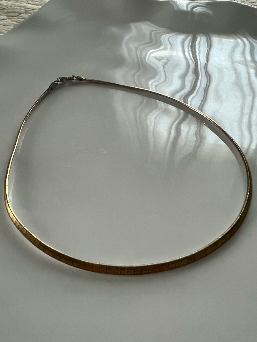 Gold or Silver, reversible necklace!
